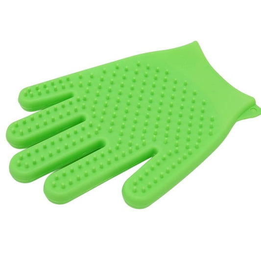 Foaming Rubber Bath Gloves for Pets (Both Side Brush)