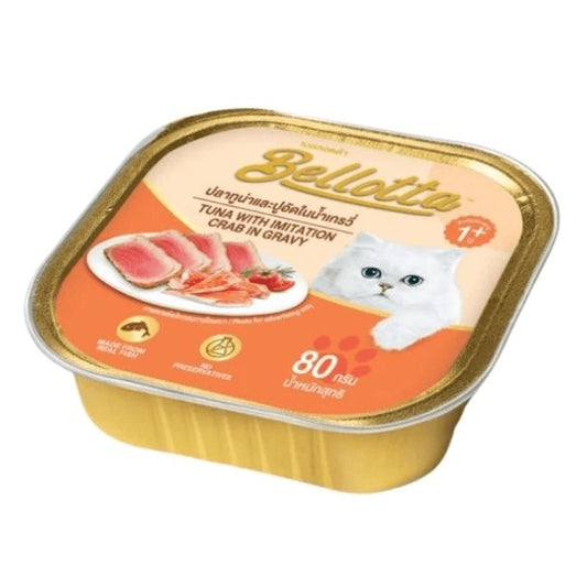 Bellotta Tray Tuna With Imitation Crab In Gravy