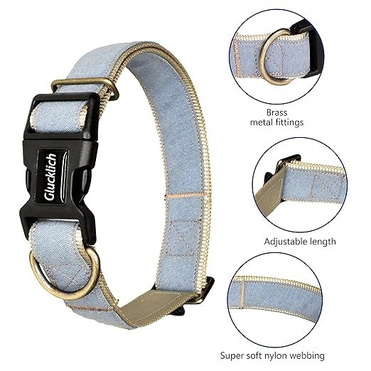 Glucklich Denim Collar for Dogs