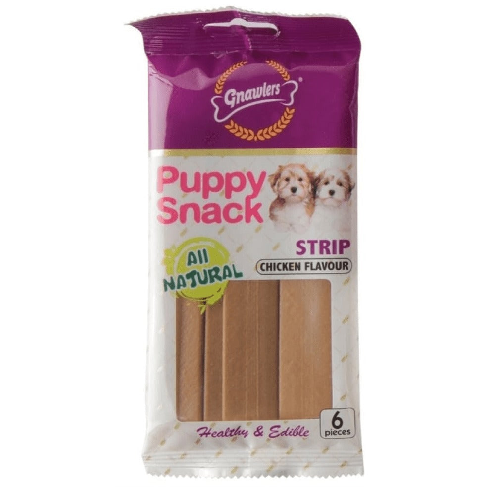 Gnawlers Puppy Snack Strip Chicken Flavoured