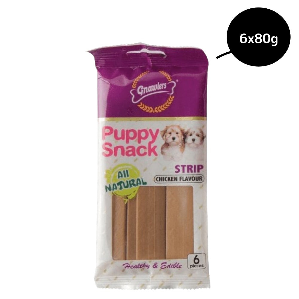 Gnawlers Puppy Snack Strip Chicken Flavoured