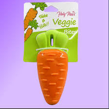 Holy Paws Veggie Bites Carrot Chew Toy for Dogs