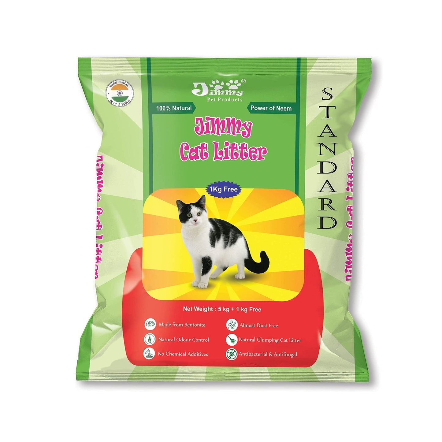 Jimmy Cat Litter Clumping Bentonite Standard Sand (Lemon)