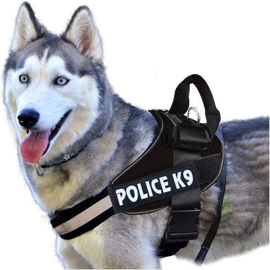 K9 Police Dog Harness with Reflective Loop