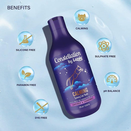 Lozalo Constellation Calming Lavender and Chamomile Shampoo for Cats