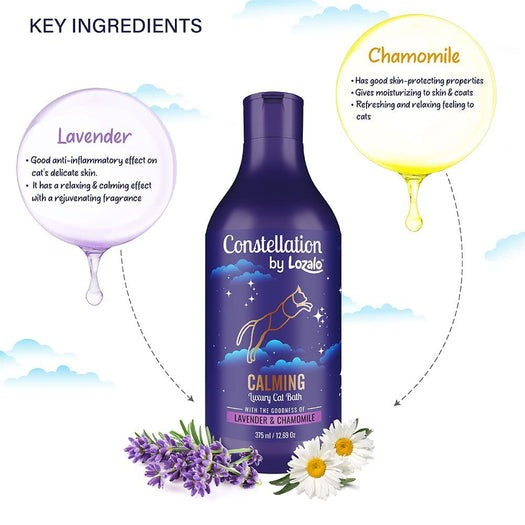 Lozalo Constellation Calming Lavender and Chamomile Shampoo for Cats