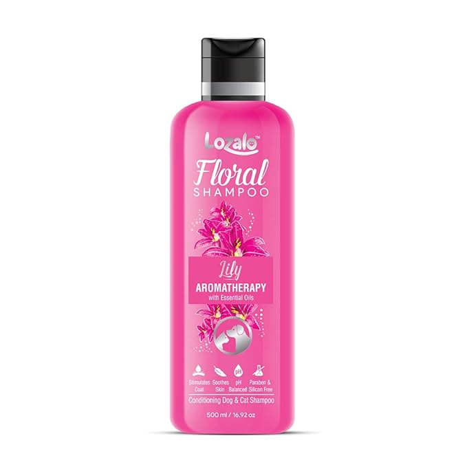 Lozalo Floral  Lily Aromatherapy Pet Conditioning Shampoo For cats &Dogs