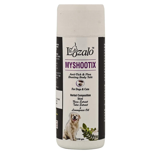 Lozalo MYSHOOTIX Tick & Flea Control Dusting Body Talc