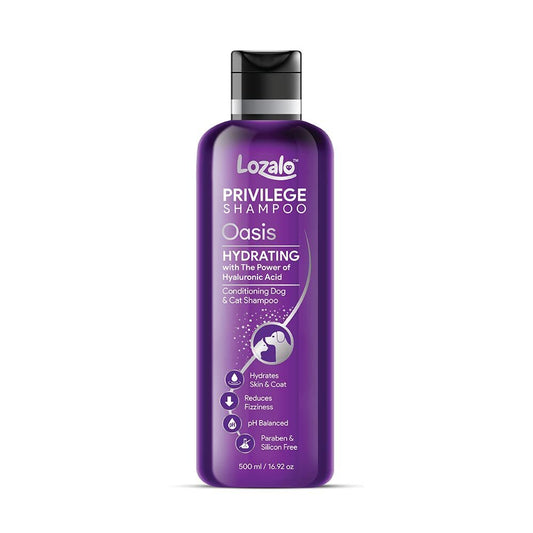 Lozalo Oasis Hydrating Shampoo with Hyaluronic Acid Shampoo For Cats & Dogs