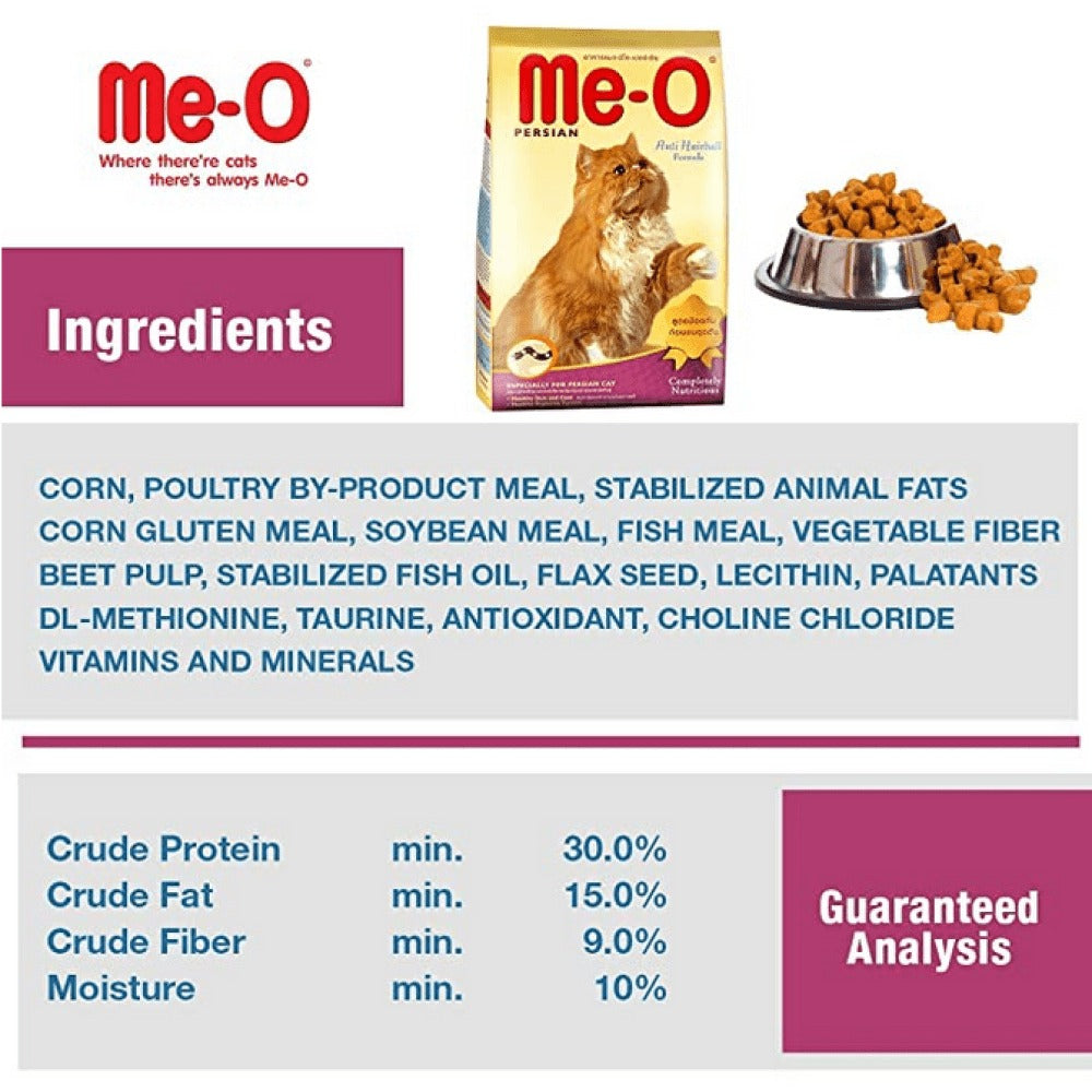 Me-O Anti-Hairball Formula Persian Dry Cat Food