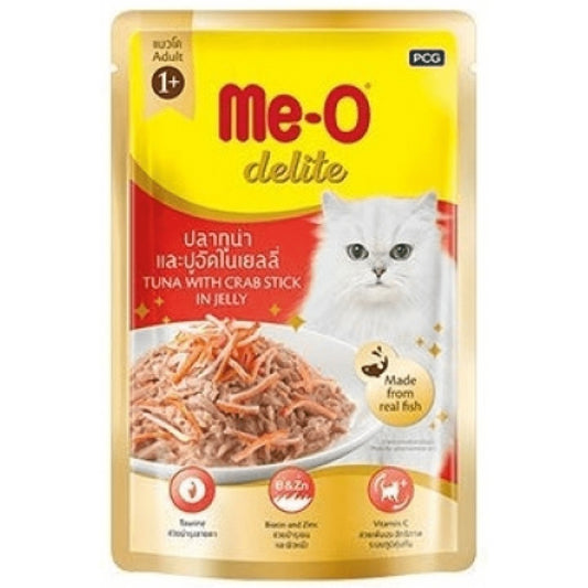 Meo Delite Tuna With Crab Stick in Jelly Wet Food(Adult 1+)