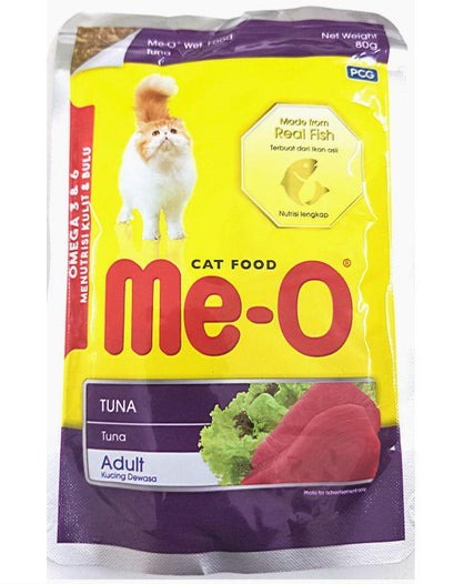 Me O Tuna Adult Cat Wet Food with Omega 3 & 6