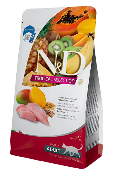 Farmina N&D Tropical Selection Chicken, Spelt, Oats and Tropical Fruits( Adult Cat)