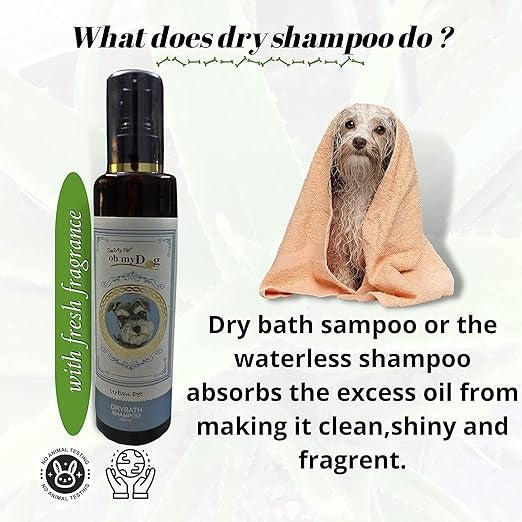 Oh My Dog Dry Bath Shampoo for cats and dogs