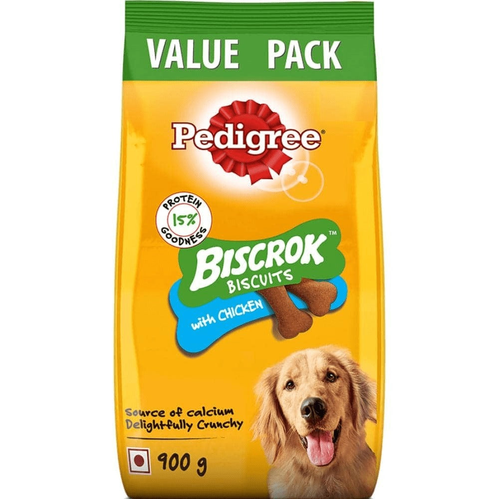 Pedigree Chicken Flavour Biscrok Biscuits Dog Treats