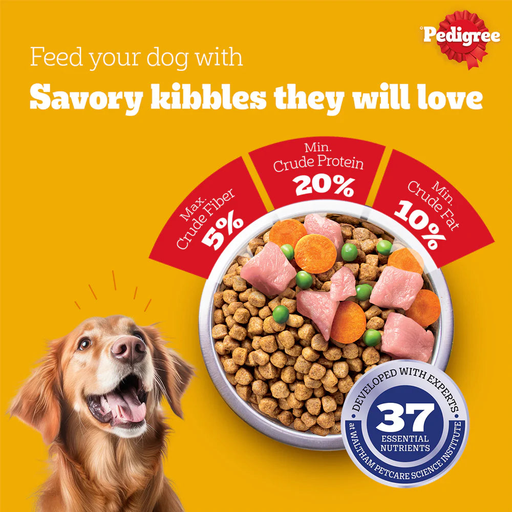 Pedigree Chicken & Vegetables Adult Dry Dog Food