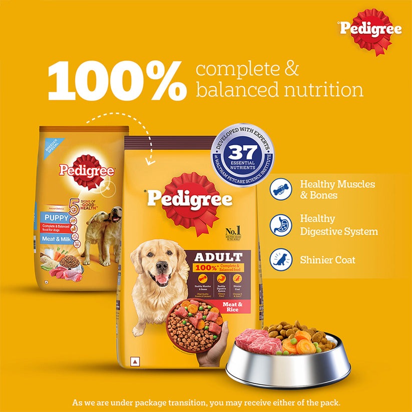 Pedigree Meat & Rice Adult Dry Dog Food