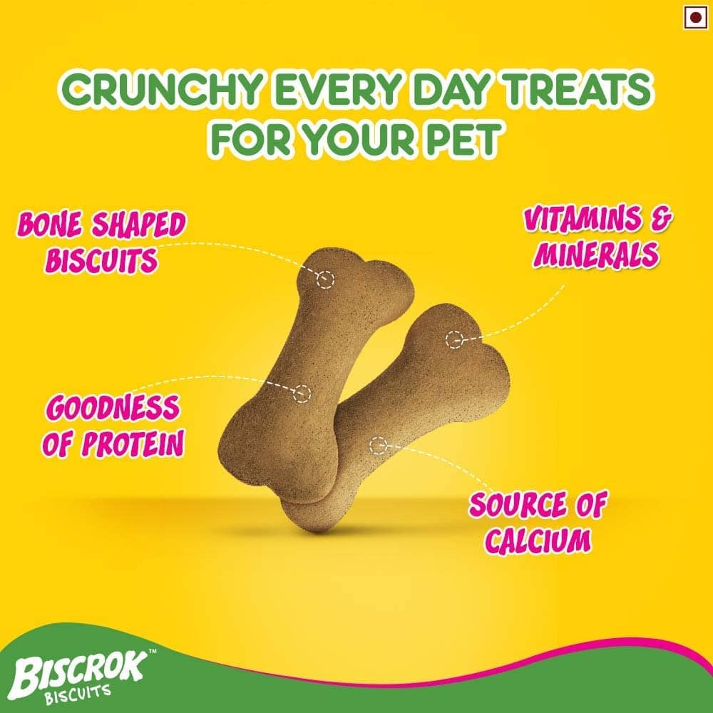 Pedigree Milk and Chicken Flavour Biscrok Biscuits Dog Treats