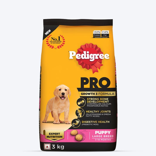 Pedigree PRO Expert Nutrition Dry Dog Food For Large Breed Puppy (3-18 Months)