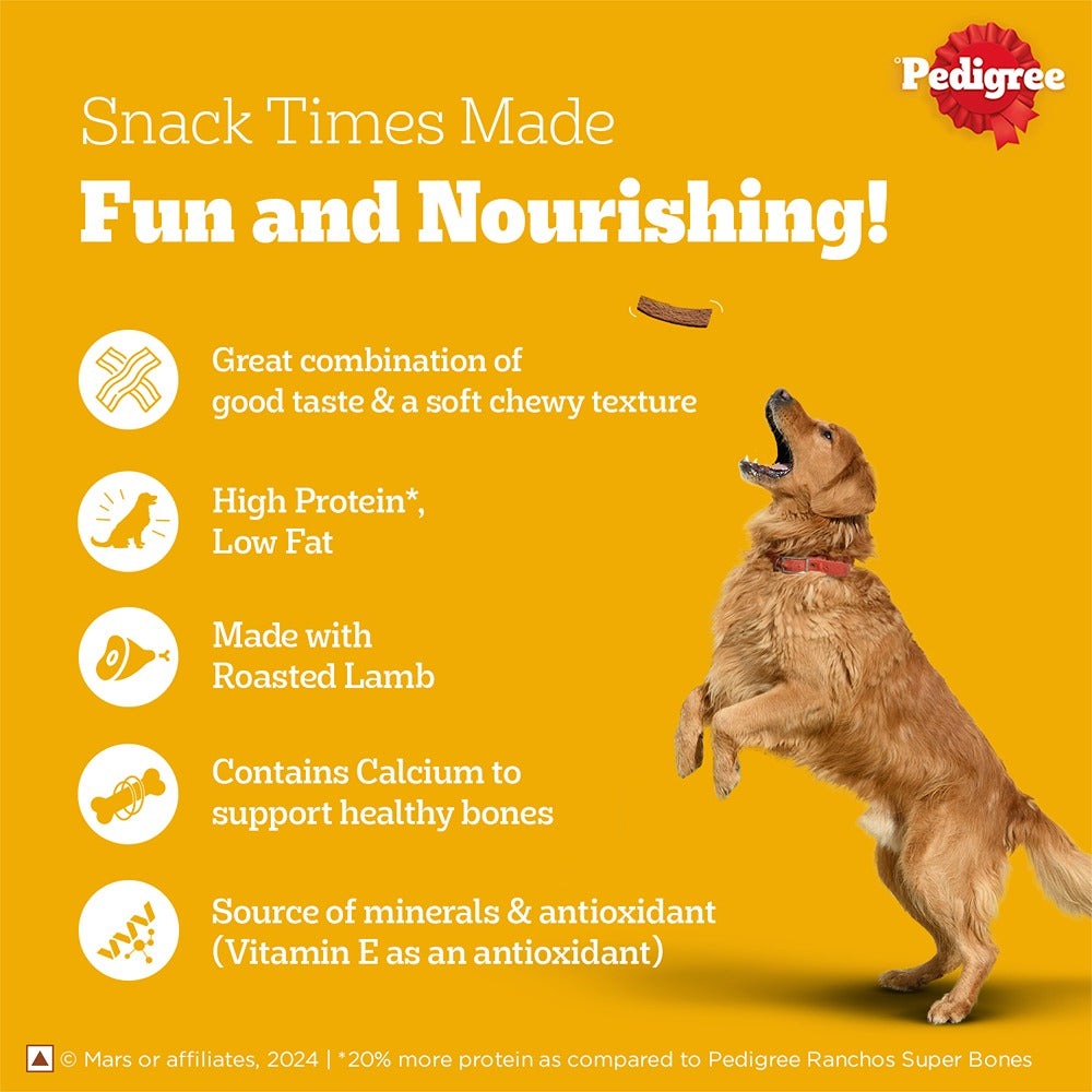 Pedigree Roasted Lamb Tasty Jerky Dog Treat