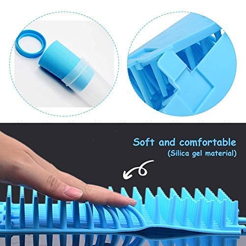 Portable Dog Paw Cleaner and Washer Cup with Soft Silicone Bristles for Quickly Cleaning Pets Muddy Feet