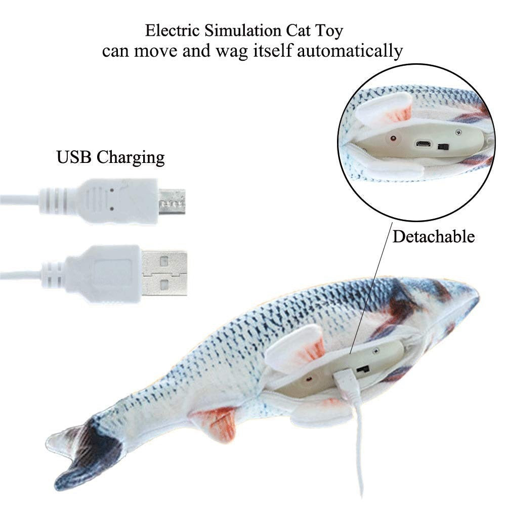 Holy Paws Electric Dancing Fish Cat Toy