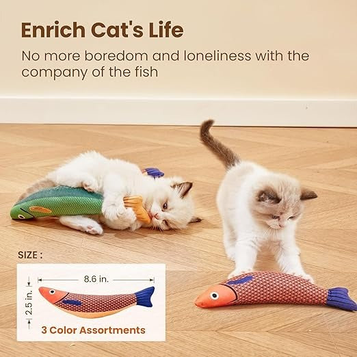 Plush Fish Toy for Cats