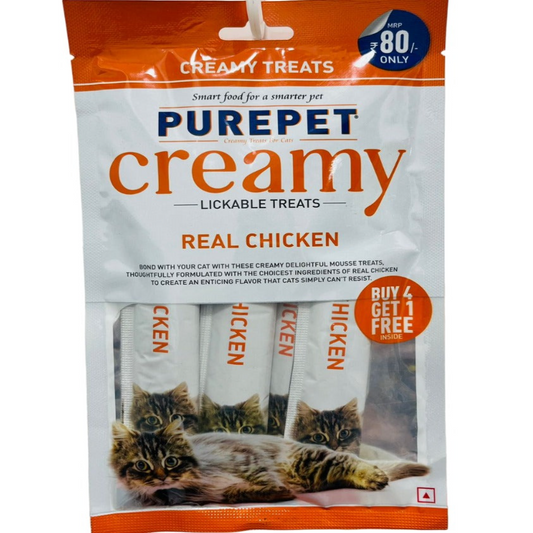 Purepet Creamy Lickable Cat Treats Real Chicken