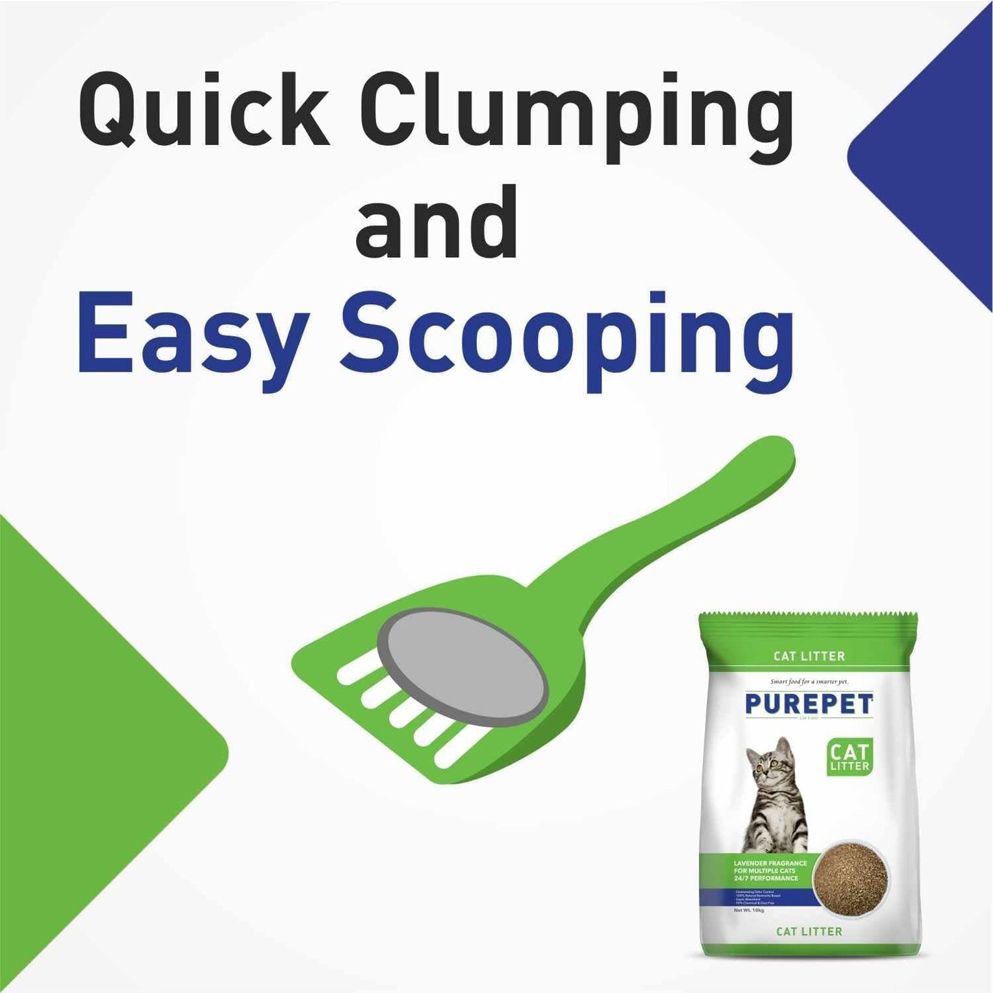 Purepet Lavender Scented Clumping Cat Litter -5 Kg