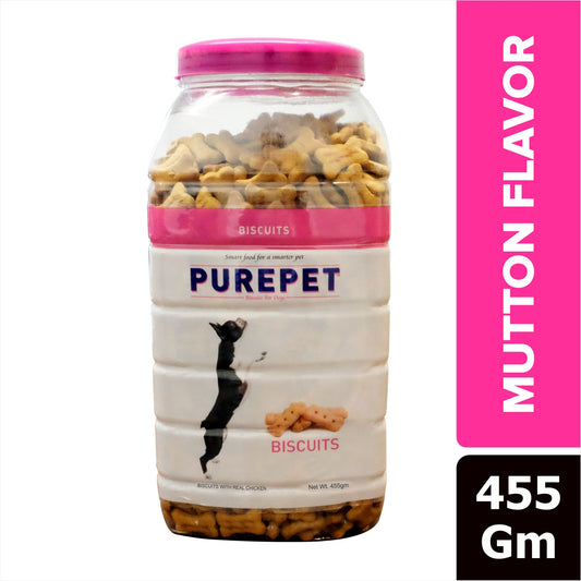 Purepet Mutton Flavour Real Chicken Biscuit Dog Treats