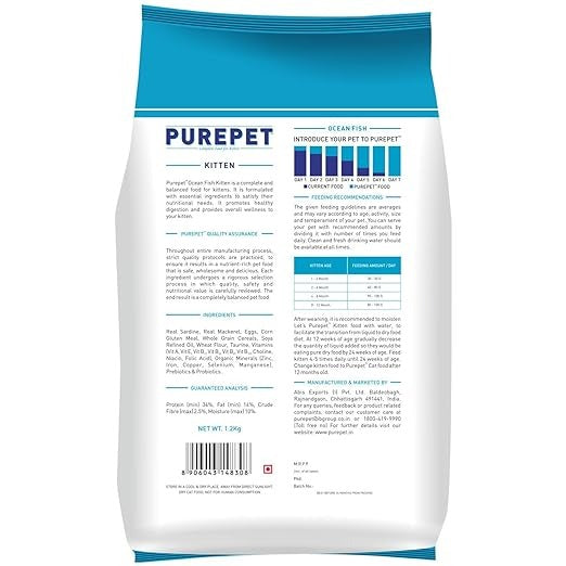 Purepet Ocean Fish Kitten Dry Food