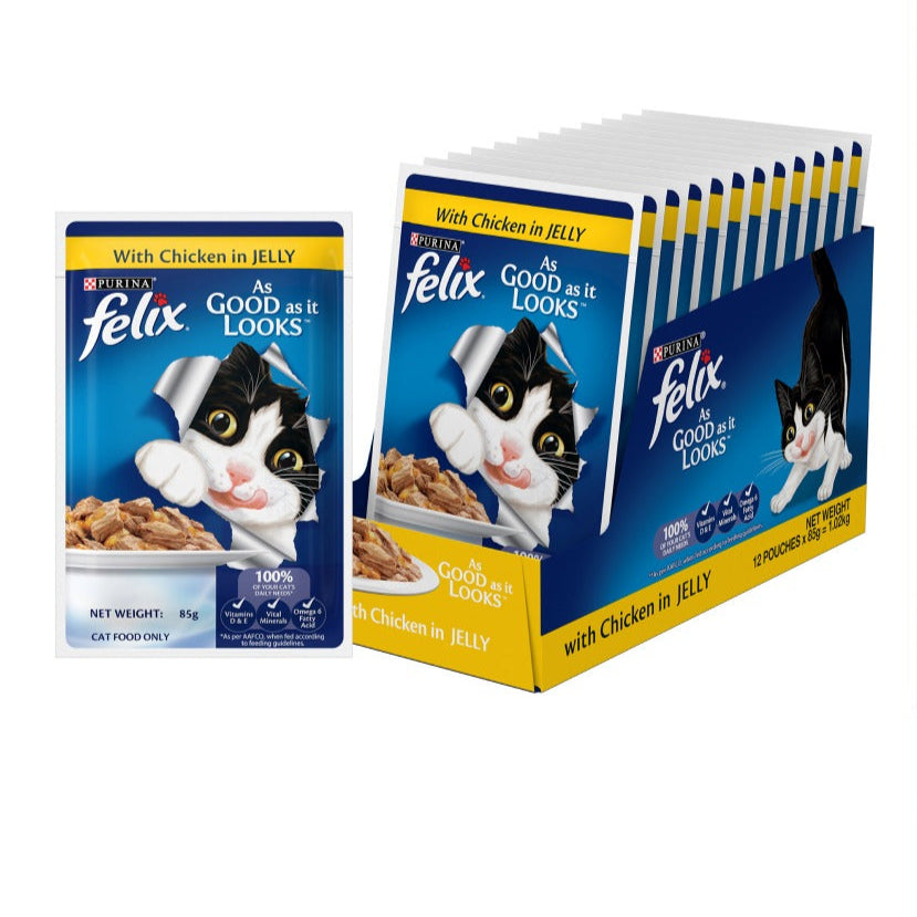 Purina Felix with Chicken in Jelly Adult Wet Cat Food