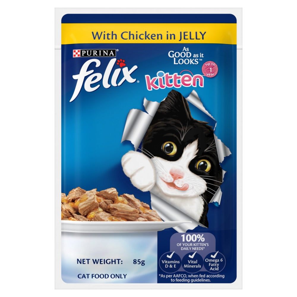 Purina Felix with Chicken in Jelly Kitten Wet Cat Food