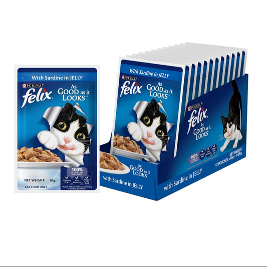 Purina Felix with Sardine in Jelly Adult Wet Cat Food