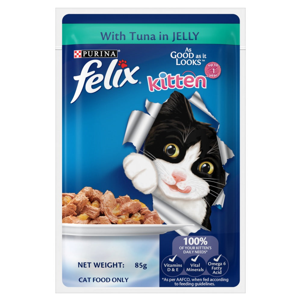 Purina Felix with Tuna in Jelly Kitten Wet Cat Food