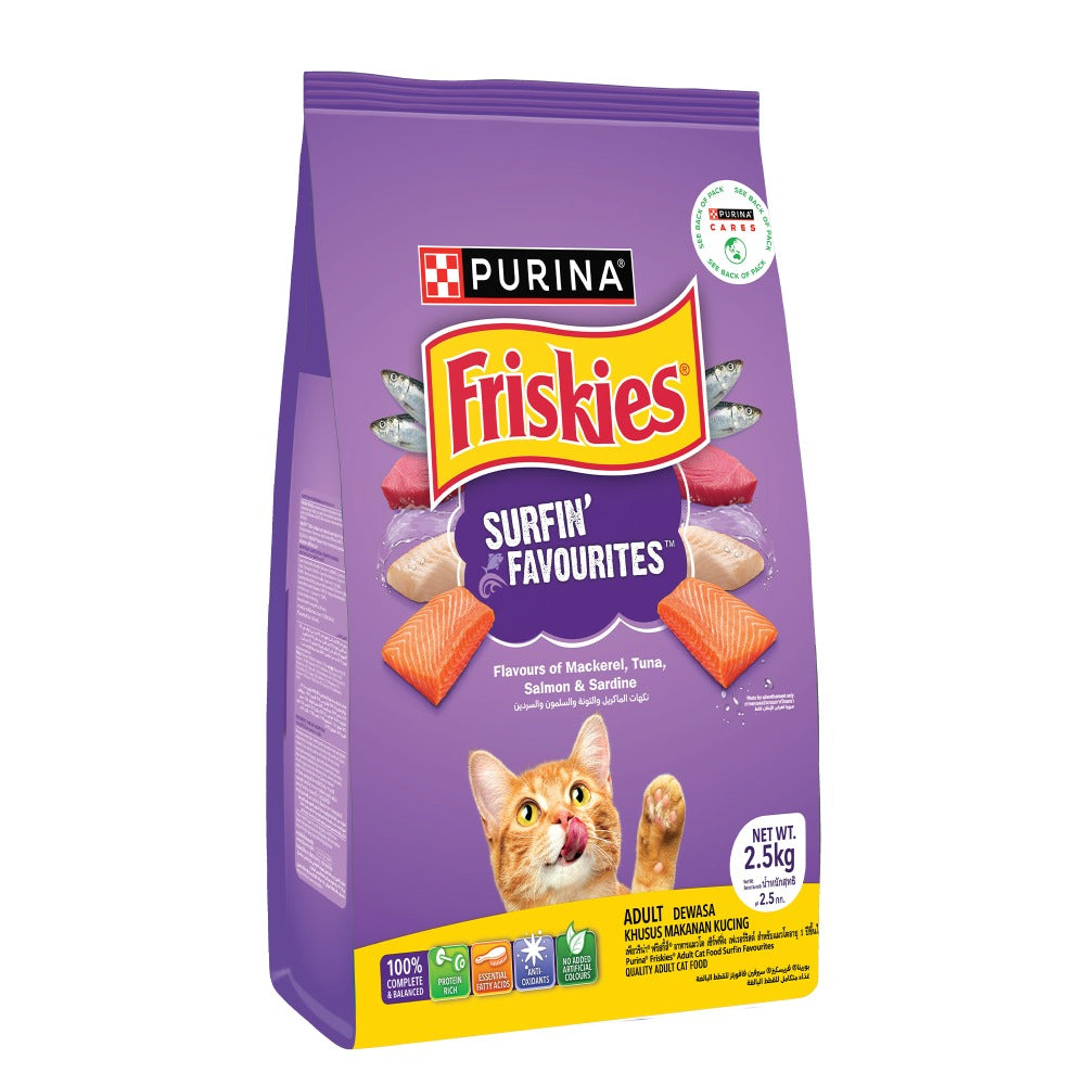 Purina Friskies Surfin Favourites Adult Dry Cat Food