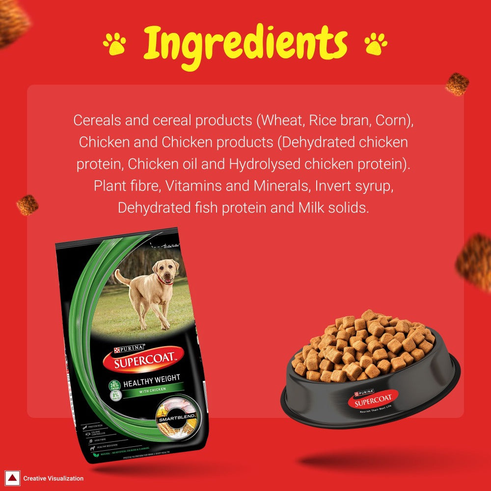 Purina Supercoat with Chicken Healthy Weight Dry Dog Food