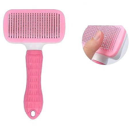 Push-To-Clean Self Cleaner Slicker Brush (with Pins)