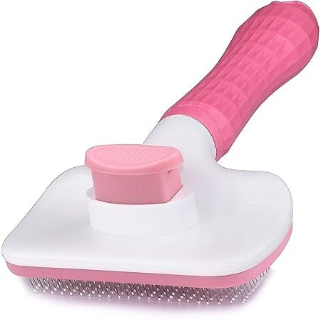 Push-To-Clean Self Cleaner Slicker Brush (with Pins)