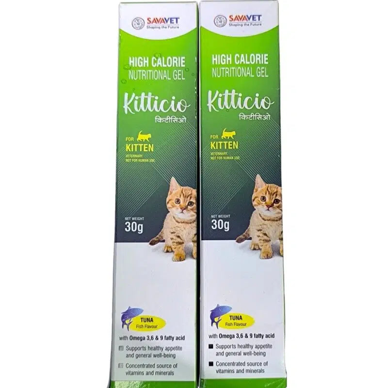 SavaVet High Calorie Nutritional Gel Kitticio for Kitten