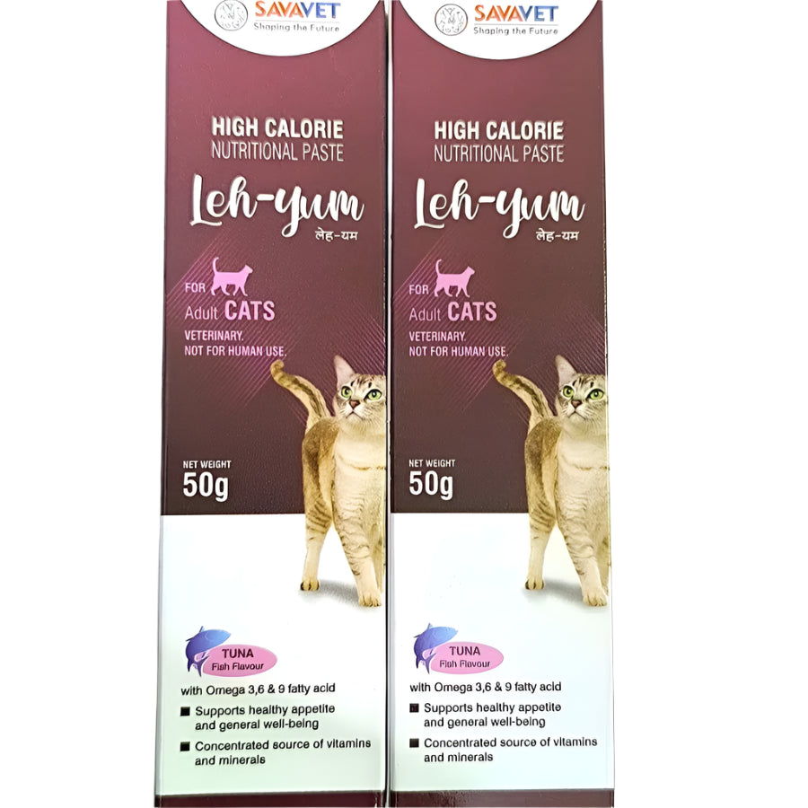 SavaVet High Calorie Nutritional Paste Leh-Yum for Adult Cats