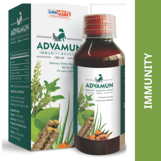 Savavet Advamun Immunity Booster Syrup for Dogs & Cats (200ml)