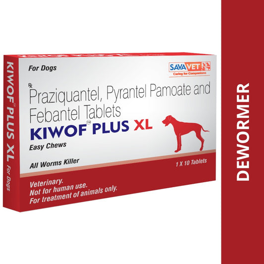 Savavet Kiwof Plus XL Deworming Tablets for Dogs