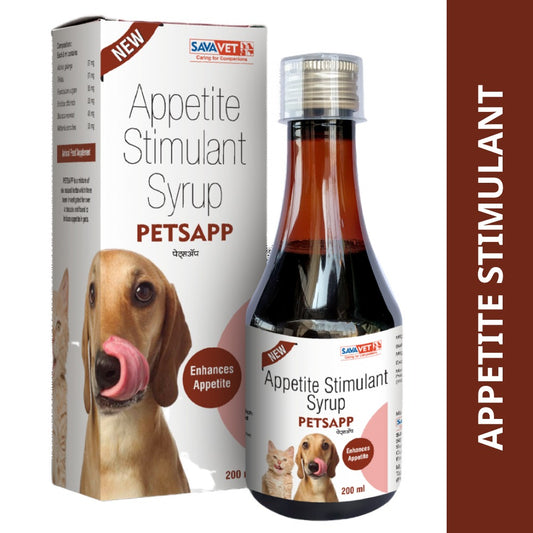 Savavet PETSAPP Syrup Appetite Stimulant for Dogs & Cats (200ml)