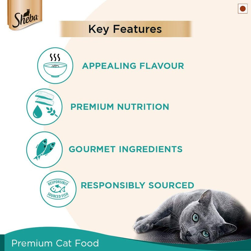 Sheba Fish with Dry Bonito Flake Premium Cat Wet Food