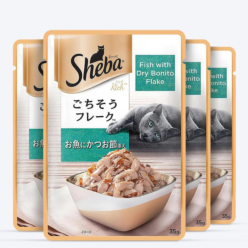 Sheba Fish with Dry Bonito Flake Premium Cat Wet Food