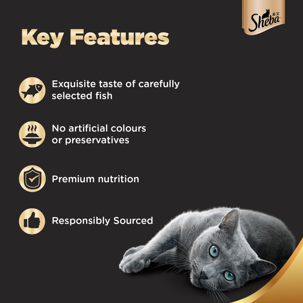 Sheba Fish with Sasami Premium Cat Wet Food