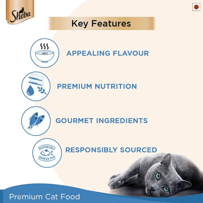 Sheba Maguro & Bream Fish Mix Premium Cat Wet Food