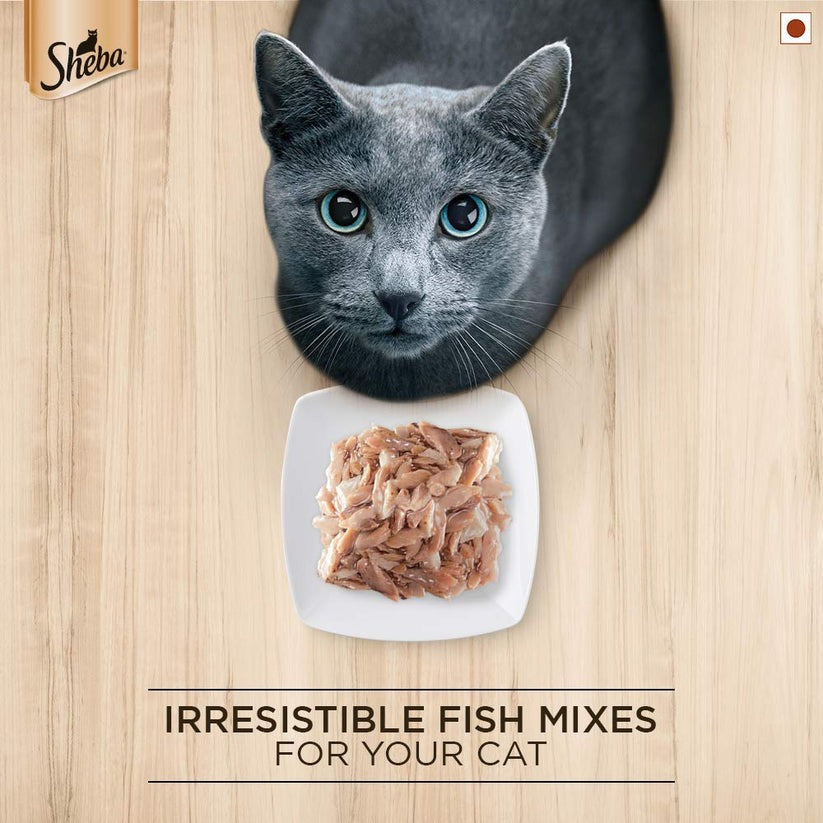 Sheba Maguro & Bream Fish Mix Premium Cat Wet Food