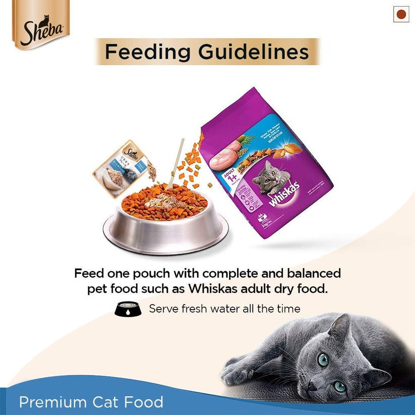 Sheba Maguro & Bream Fish Mix Premium Cat Wet Food